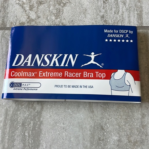 Danskin coolmax,Extreme racer back bra top,Medium,cream for women - Picture 5 of 7